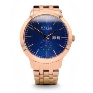 Brand new rose gold and blue watch